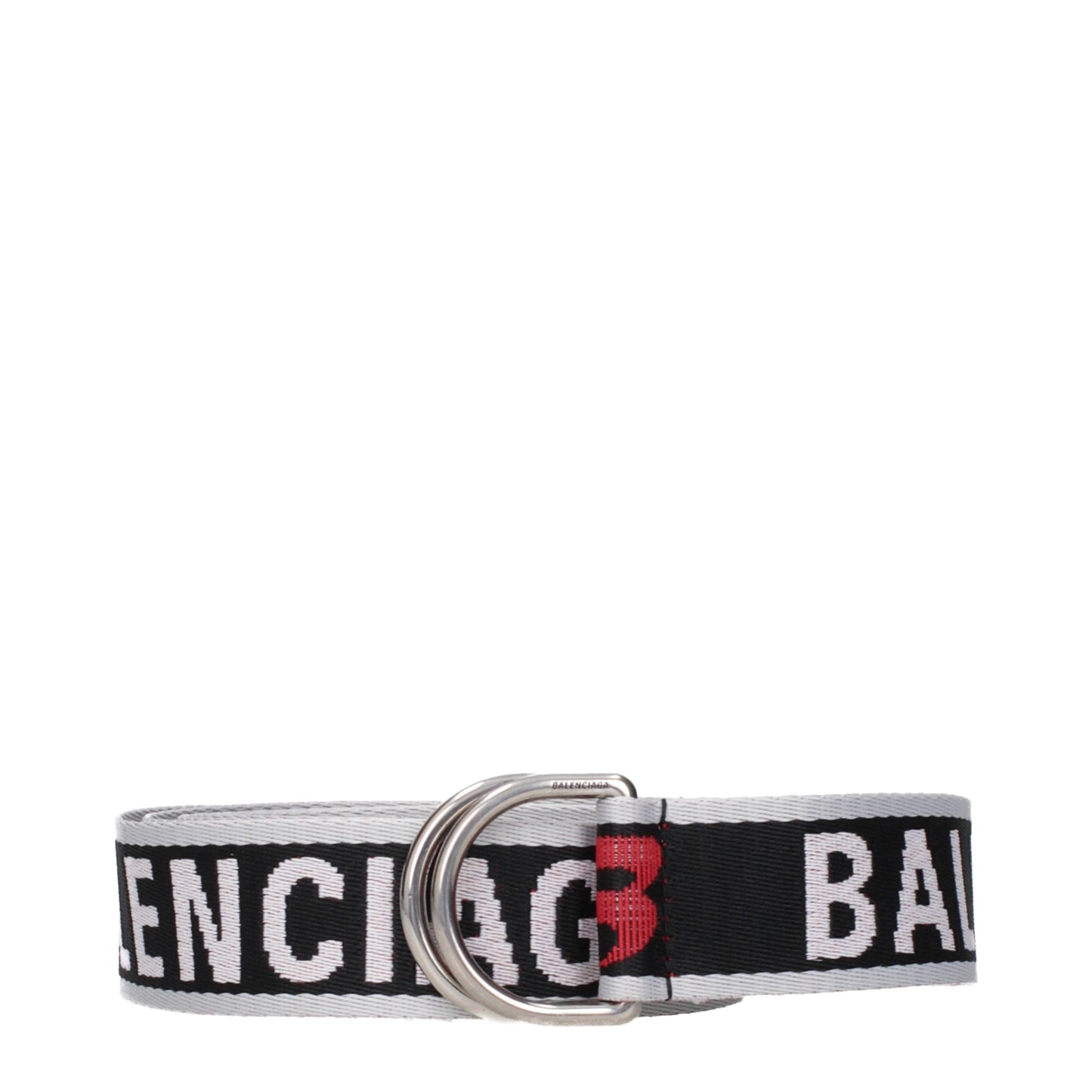 Balenciaga Belts Men Fabric  Black/Carmine