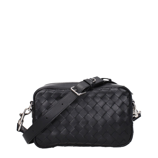 Bottega Veneta Crossbody Bags Men Leather Black