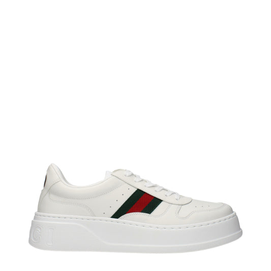 Gucci Sneakers Men Leather White