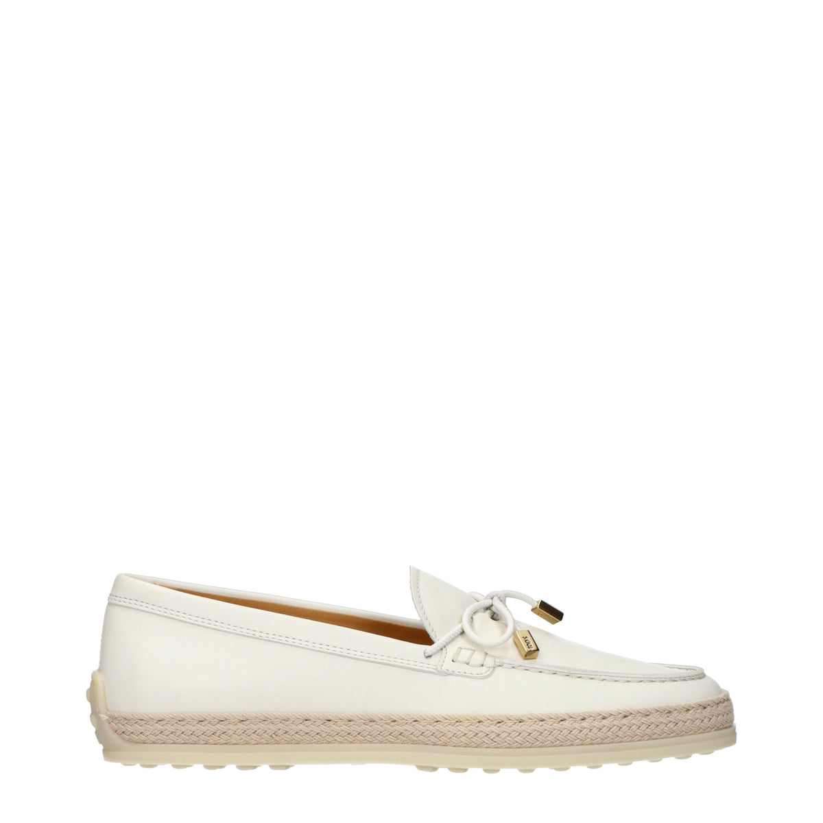 Tod's Loafers Women Leather Beige