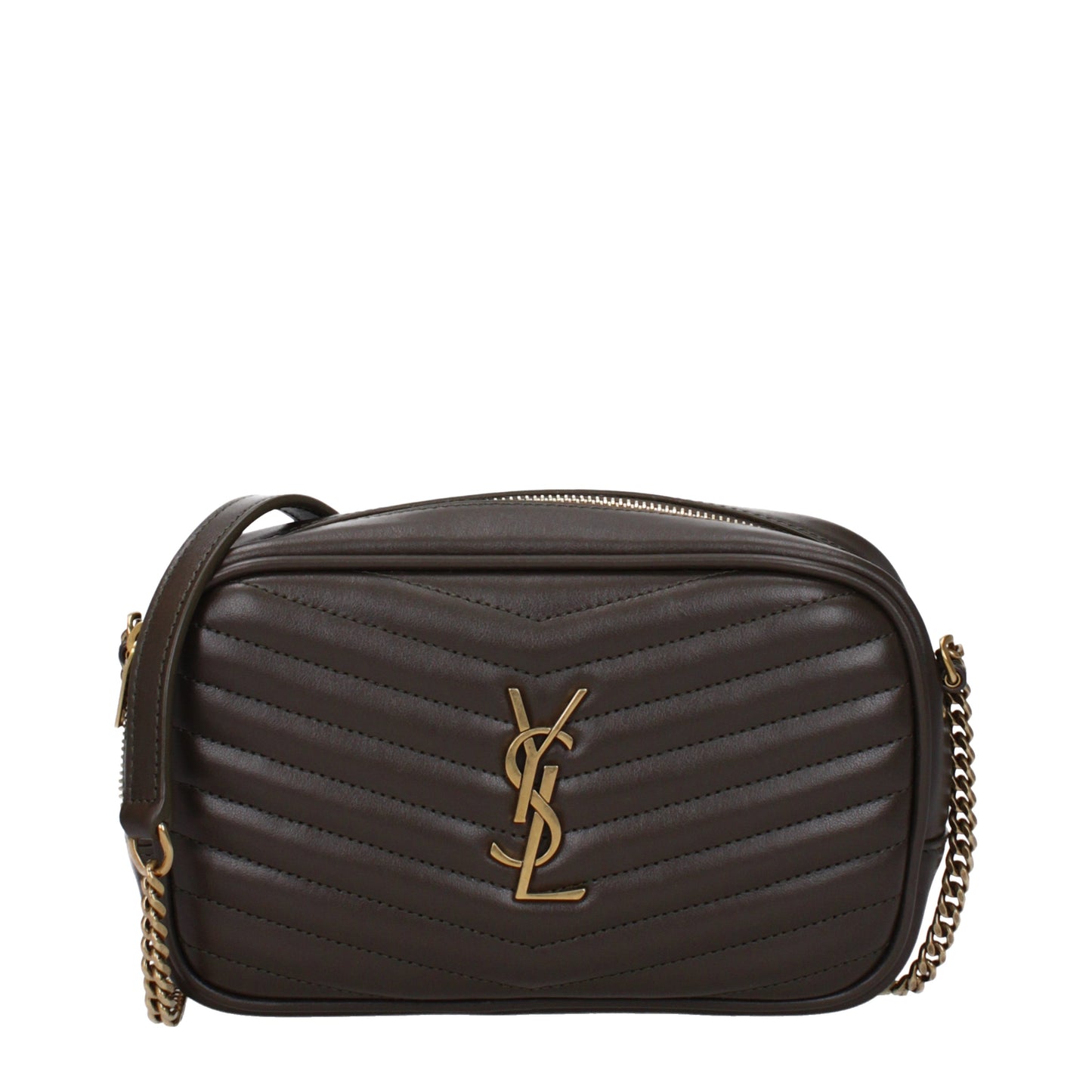 Saint Laurent Crossbody Bags Women Leather Green/Moss