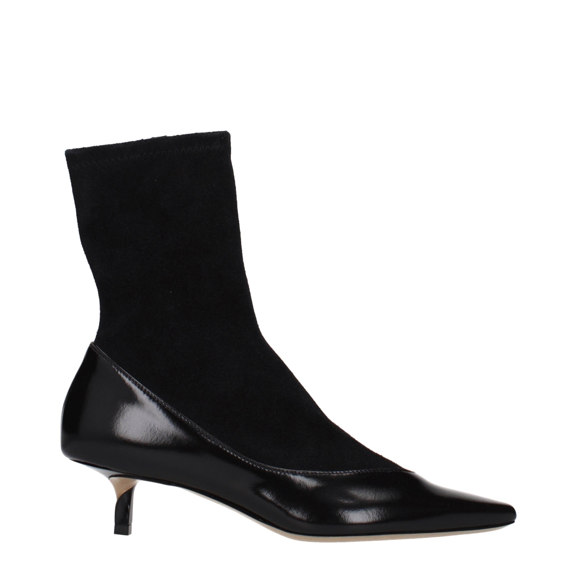 Jacquemus Ankle Boots Women Suede Black
