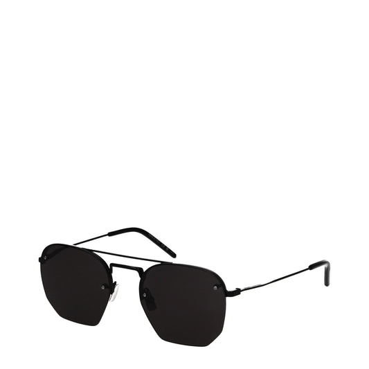 Saint Laurent Sunglasses Men Metal Black/Smokey