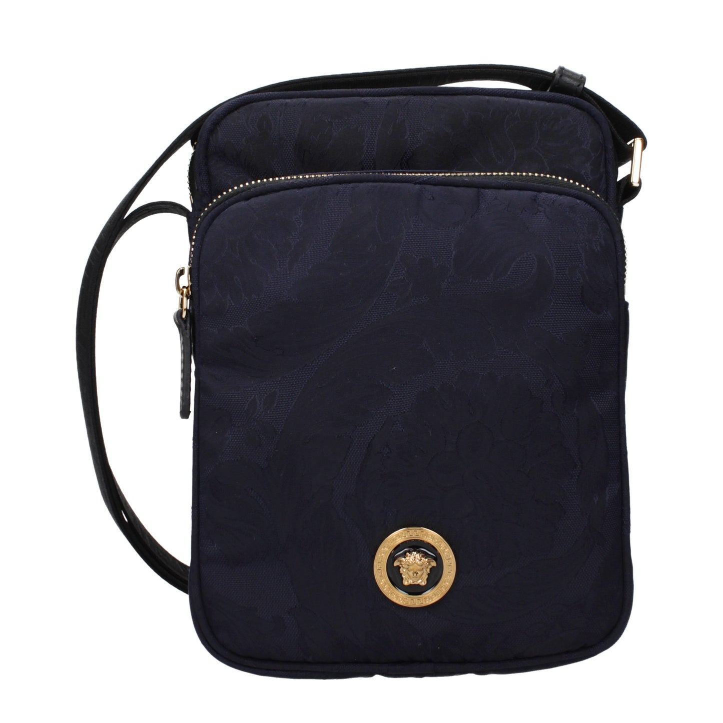 Versace Crossbody Bags Men Fabric  Blue/Blue Navy