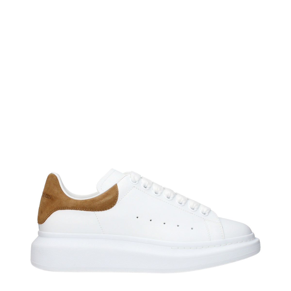 Alexander McQueen Sneakers Men Leather White/Brown