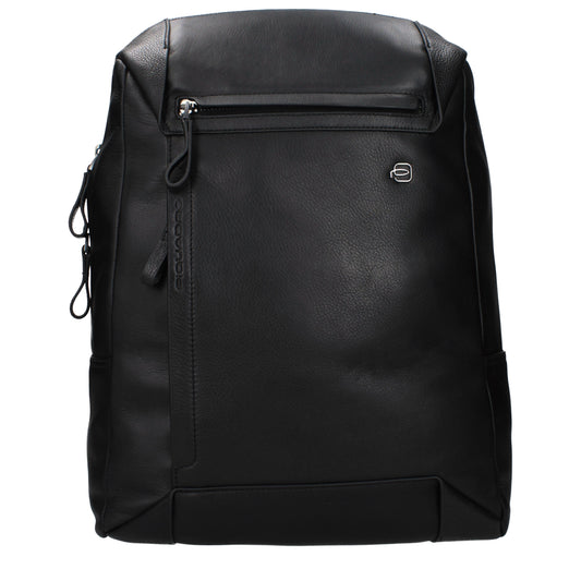 Piquadro Backpacks and Bumbags Men Leather Black