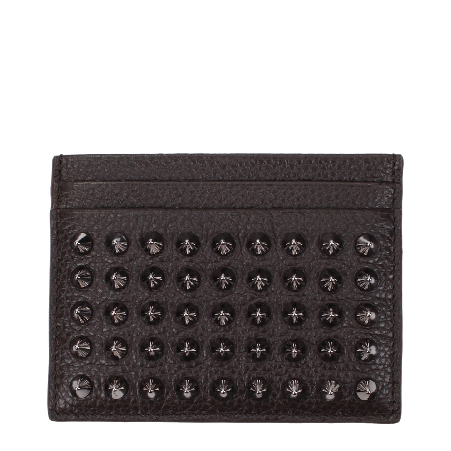 Louboutin Document Holders Men Leather Brown/Coffee