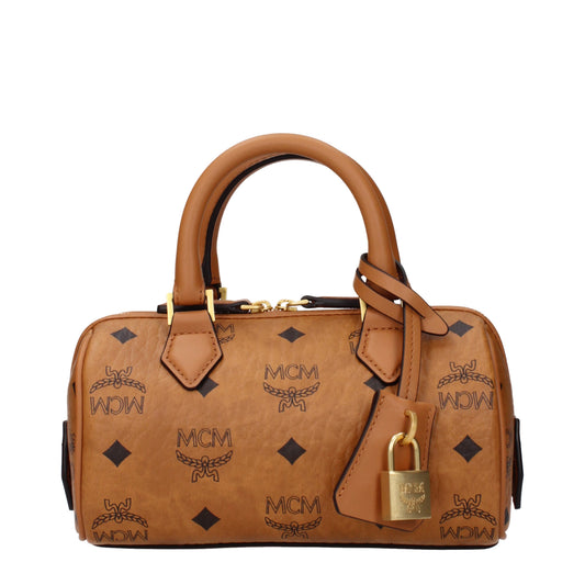 MCM Handbags Women Fabric  Brown/Cognac