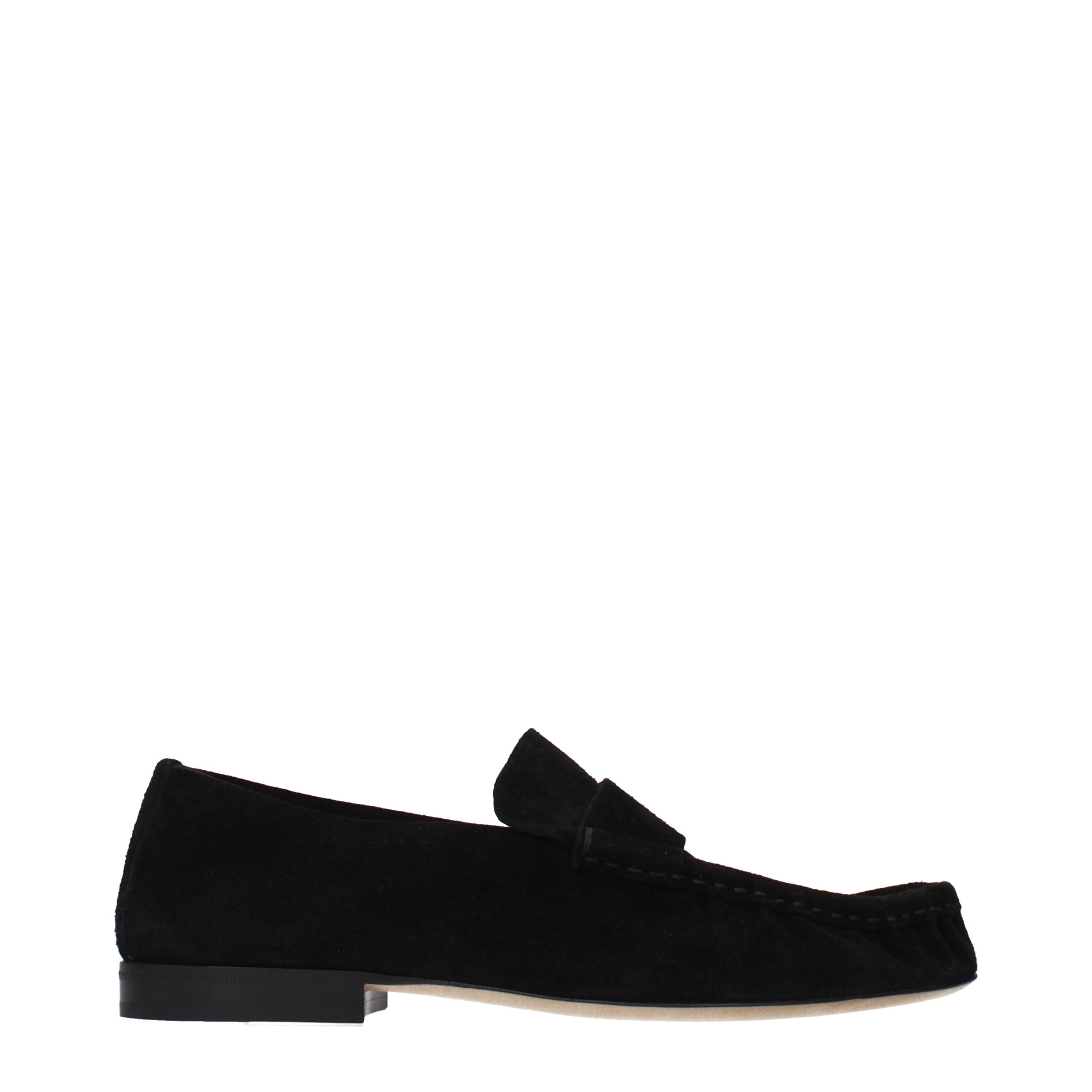 The Row Loafers Women Suede Black