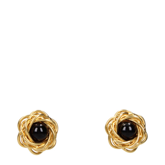 Patou Earrings Women Brass Gold/Black