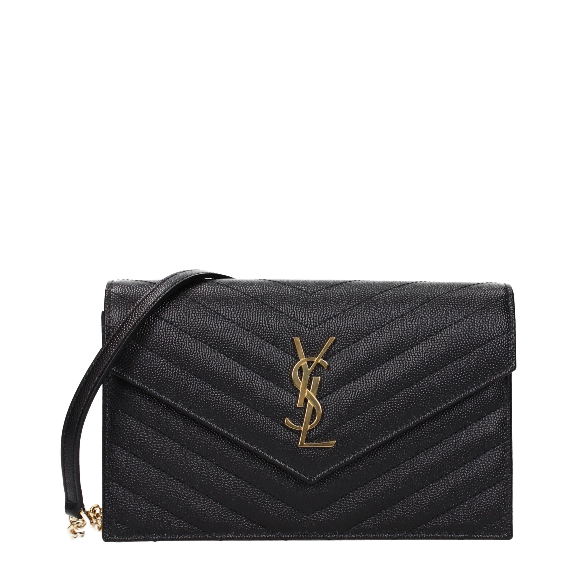Saint Laurent Crossbody Bags Women Leather Black