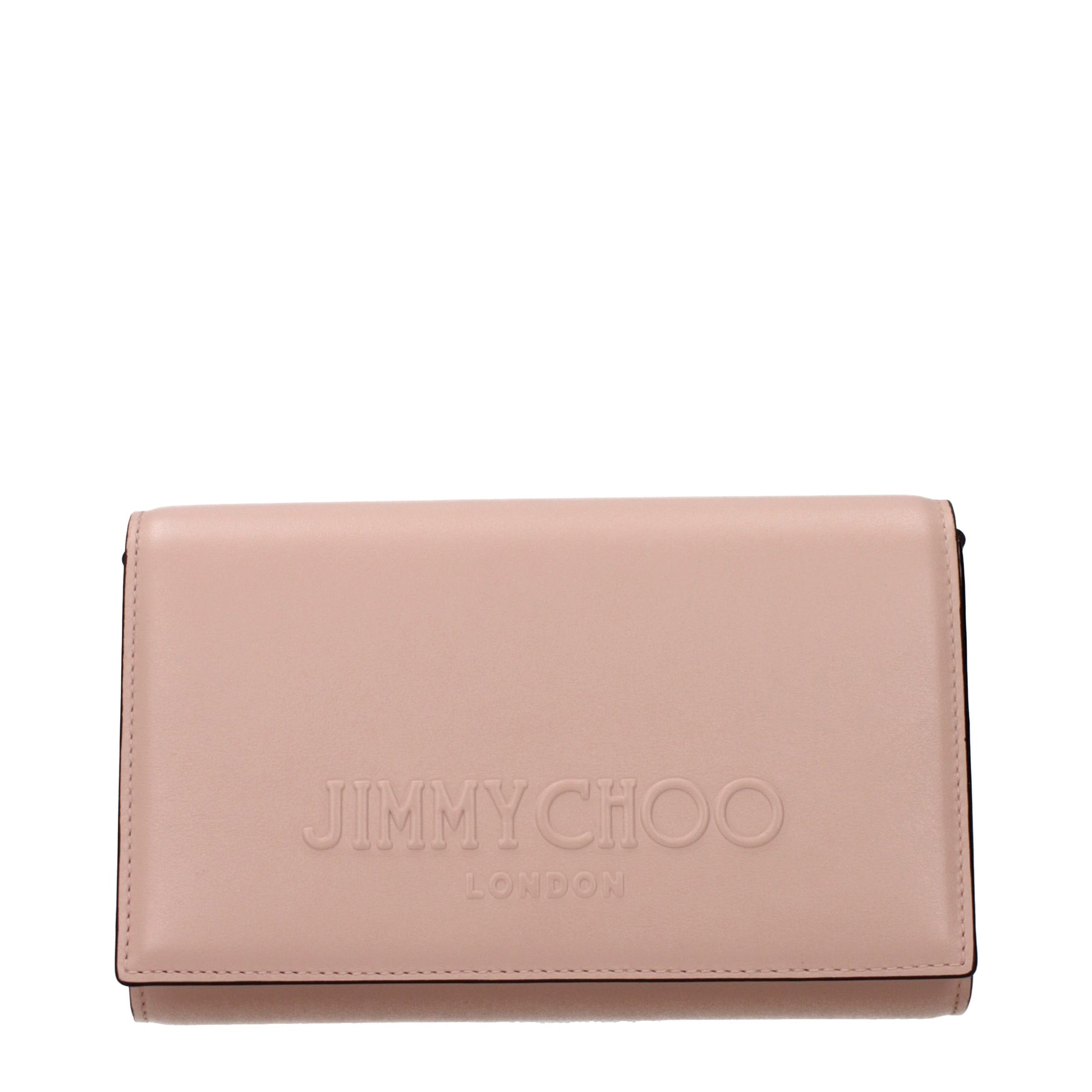 Jimmy Choo Women's Clutches Leather Powder