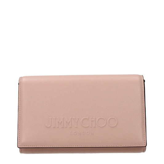 Jimmy Choo Clutches Women Leather Pink/Pink Powder