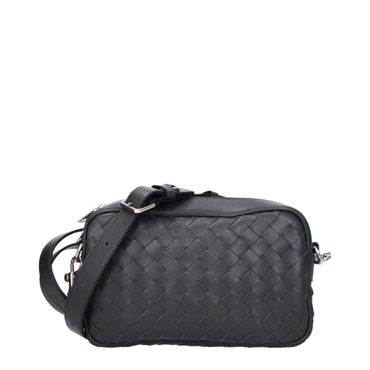 Bottega Veneta Crossbody Bags Men Leather Gray/Slate