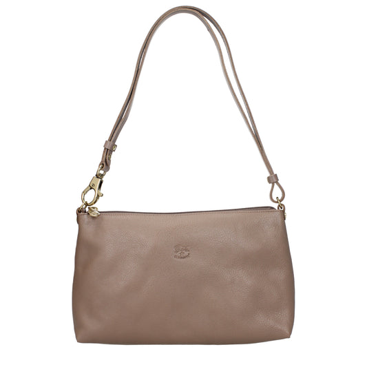 Il Bisonte Crossbody Bags Women Leather Gray/Turtledove