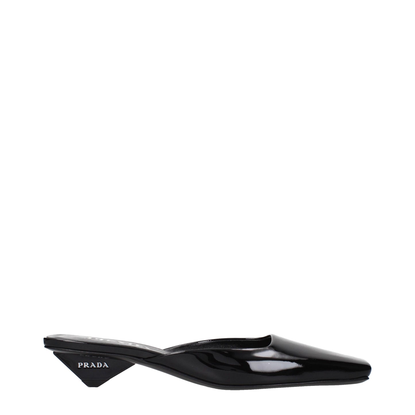 Prada Sandals Women Patent Leather Black