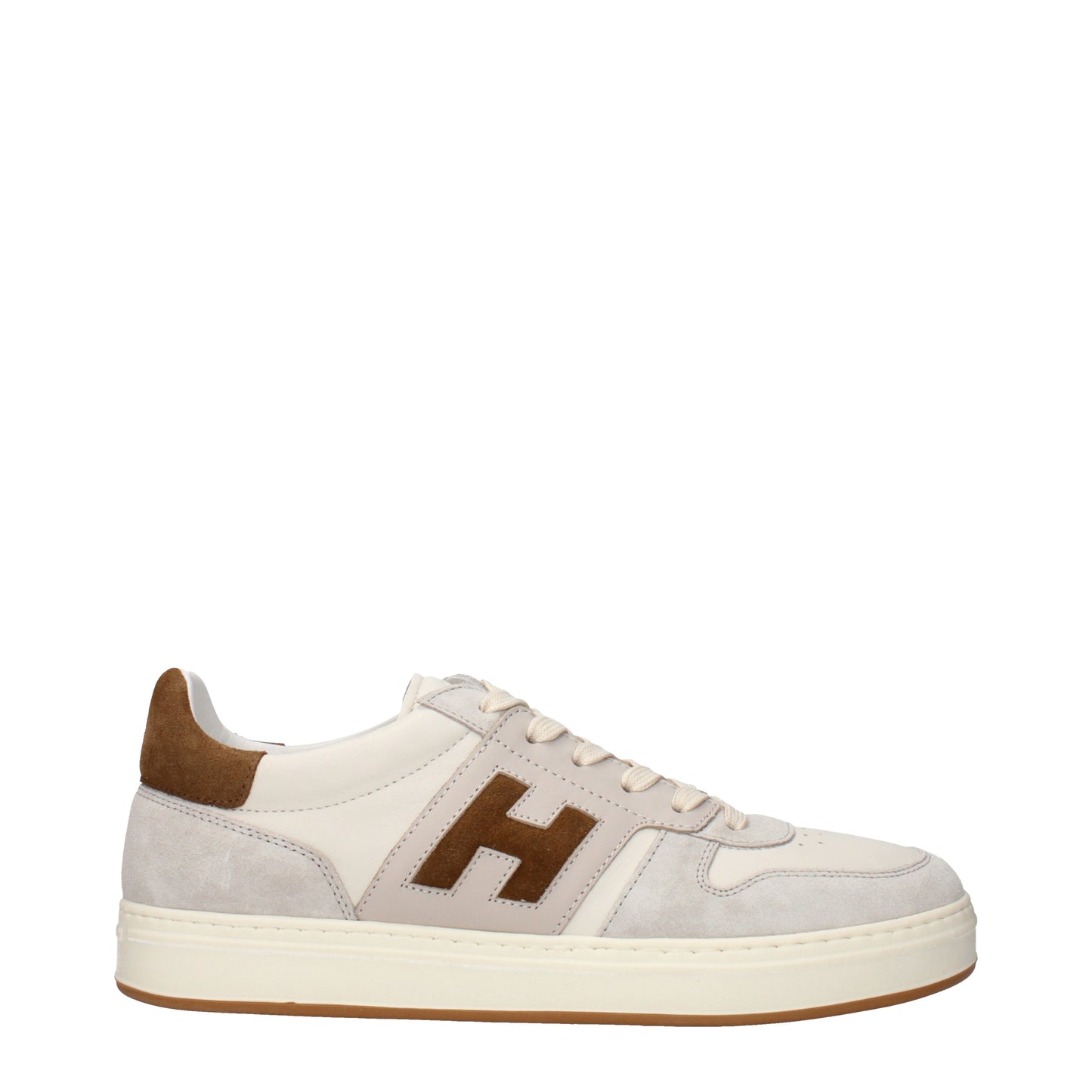 Hogan Sneakers Men Leather Beige/Brown