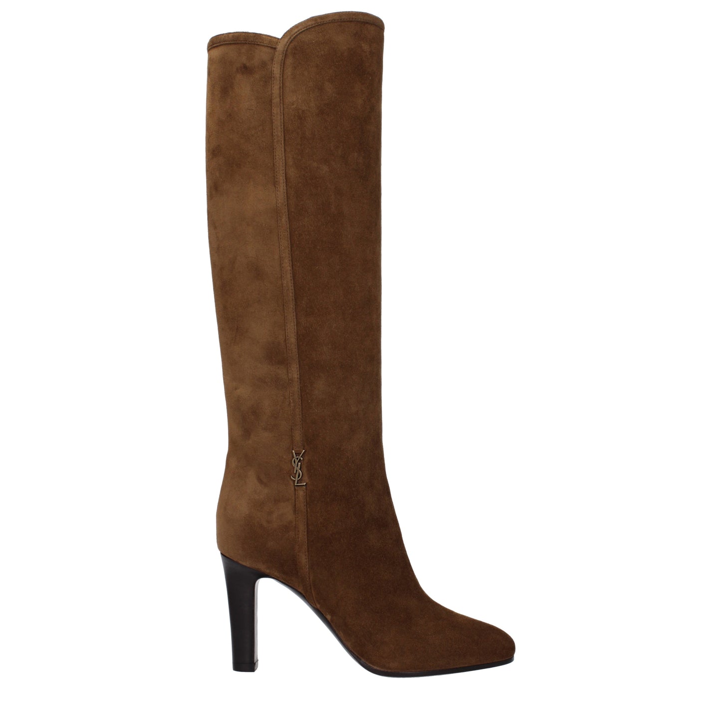 Saint Laurent Women's Boots in Suede Brown/Land