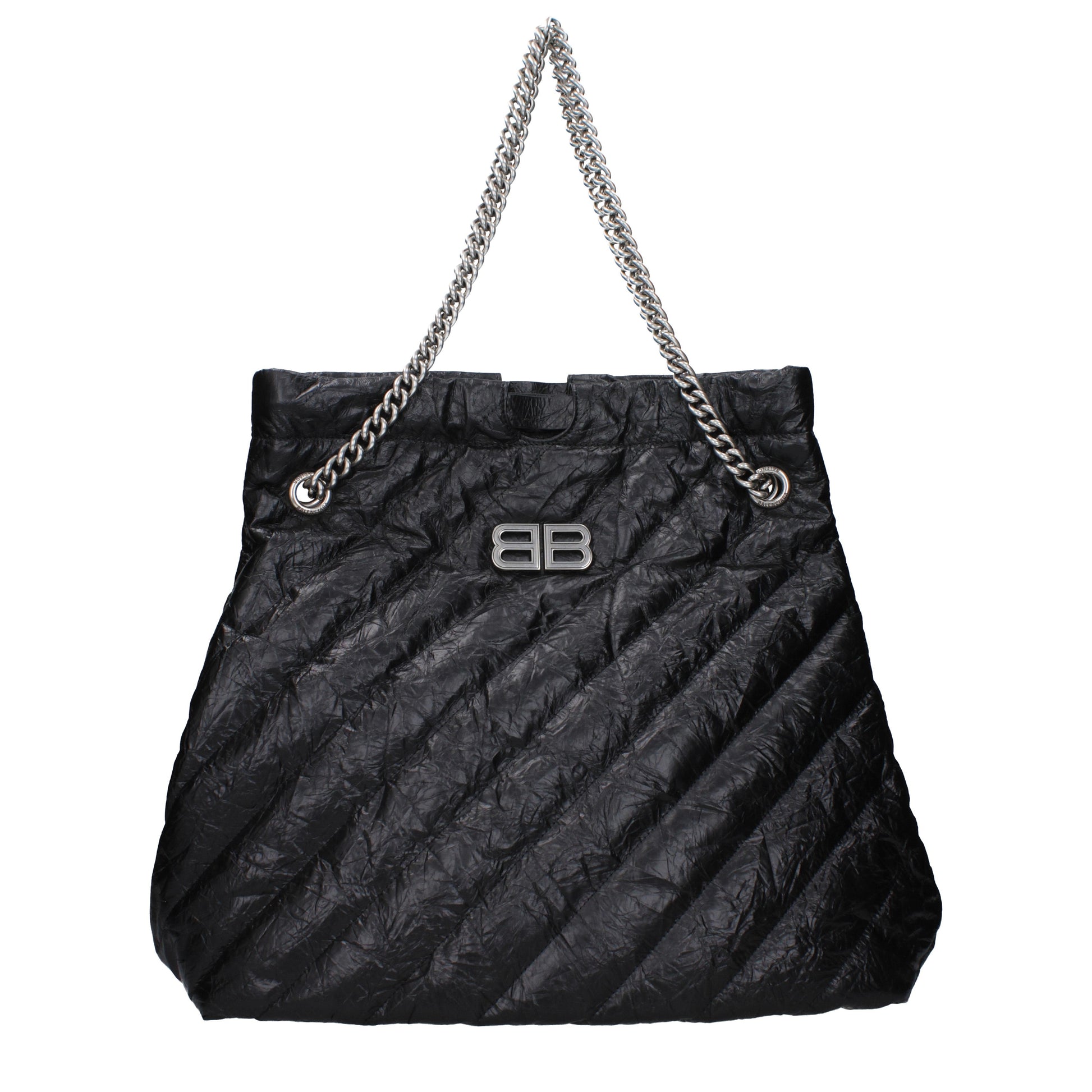 Balenciaga Shoulder Bags Women Leather Black