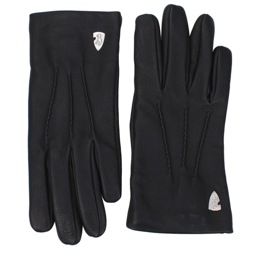 Burberry Gloves Women Leather Black
