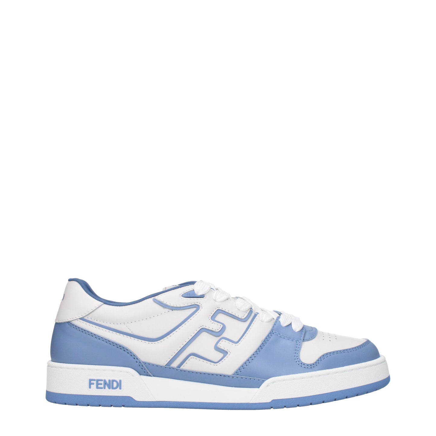 Fendi Men's Sneakers in Leather White/Sky