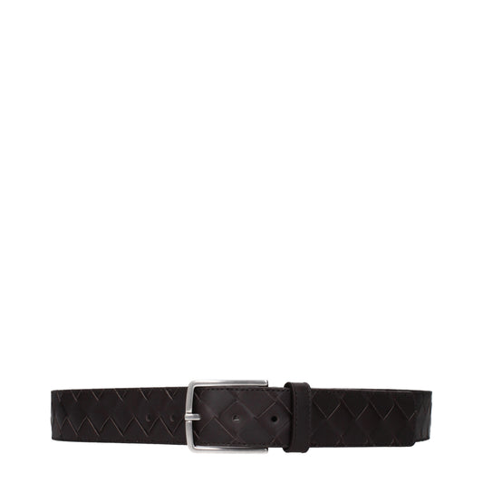 Bottega Veneta Men's Belts Leather Chocolate
