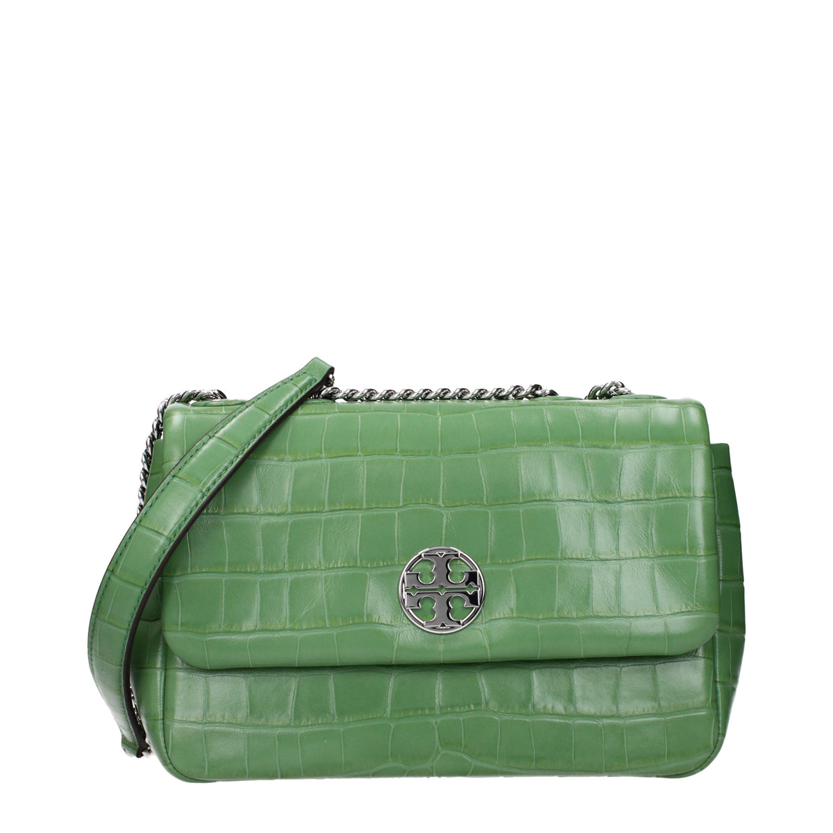 Tory Burch Shoulder Bags Women Leather Green/Palm