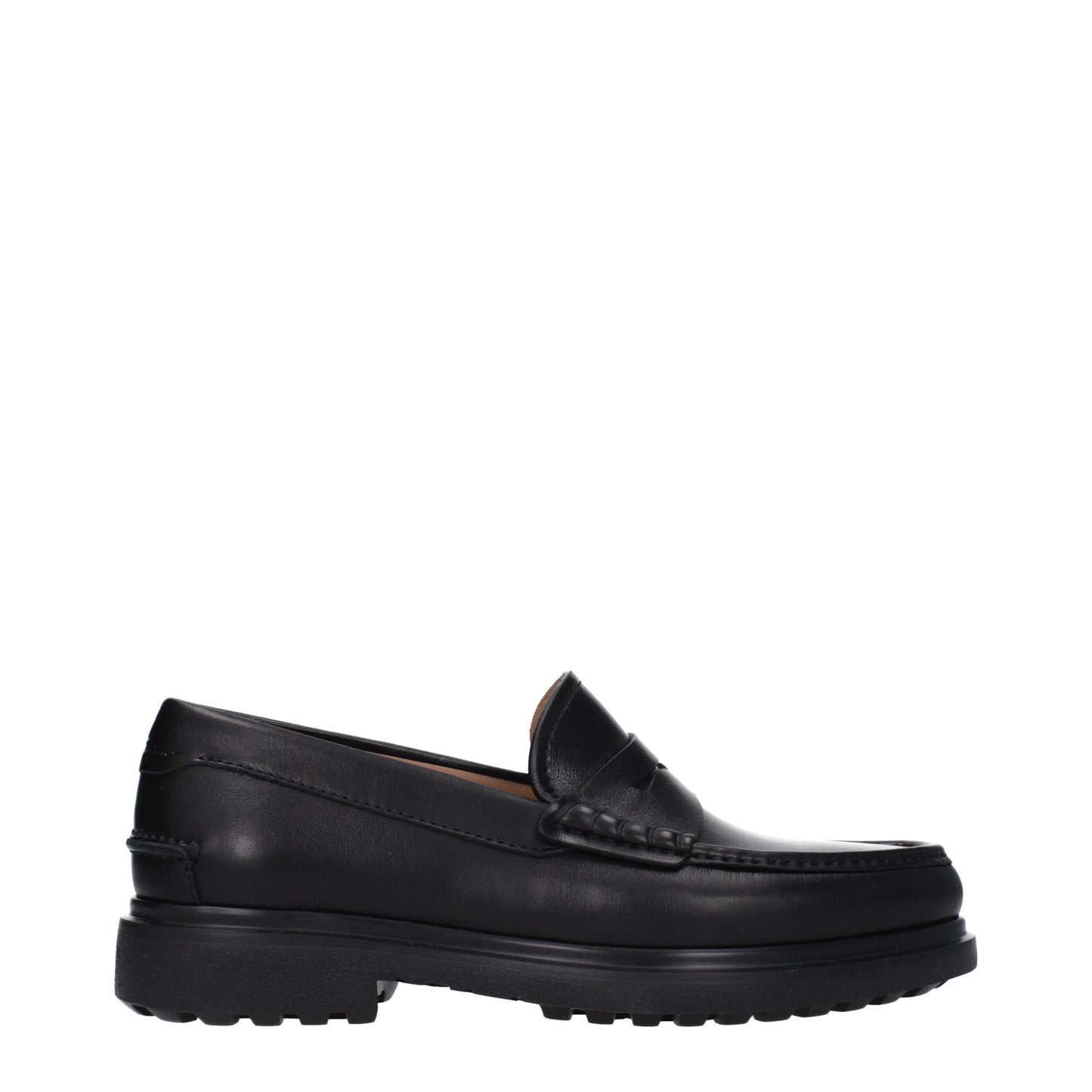 Salvatore Ferragamo Men's Loafers in Leather Black