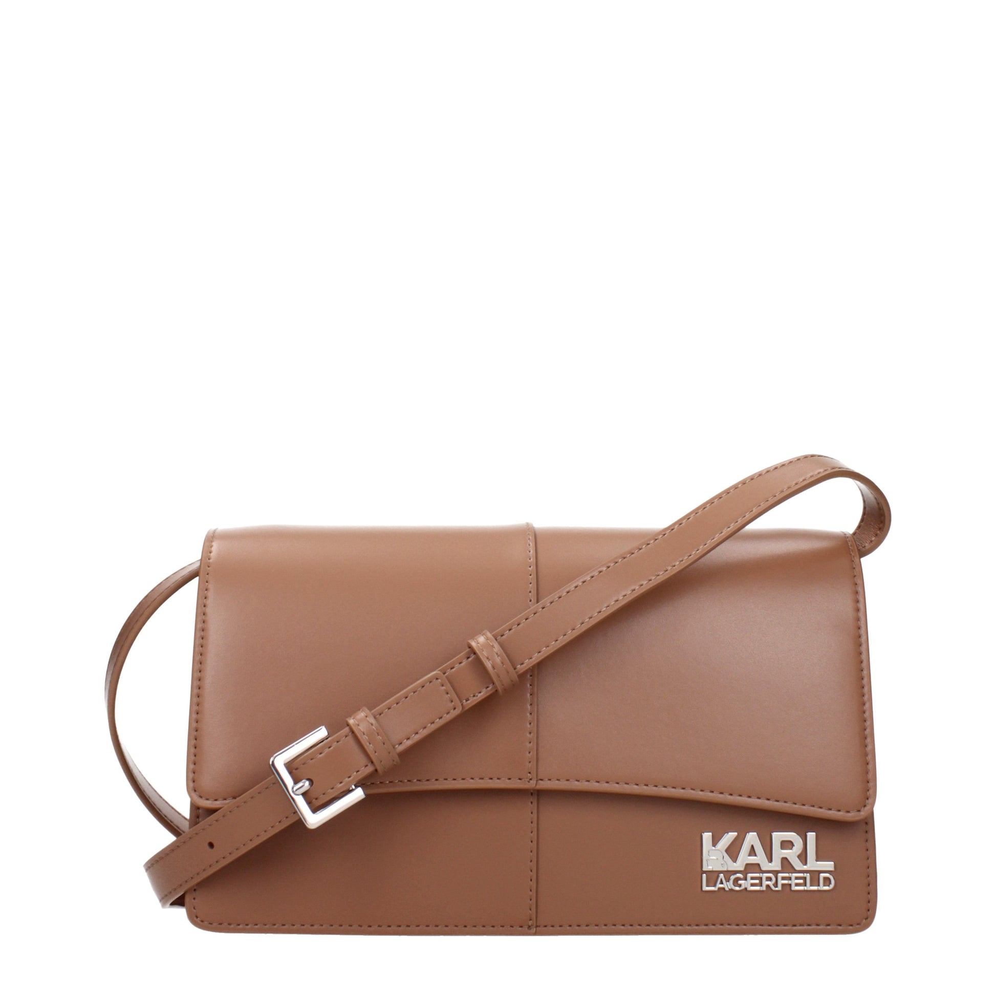 Karl Lagerfeld Crossbody Bags Women Polyurethane Brown/Land