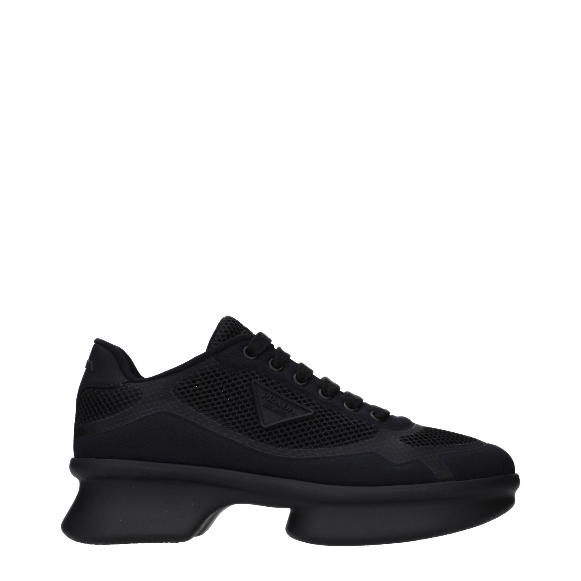 Prada Sneakers Women Fabric  Black