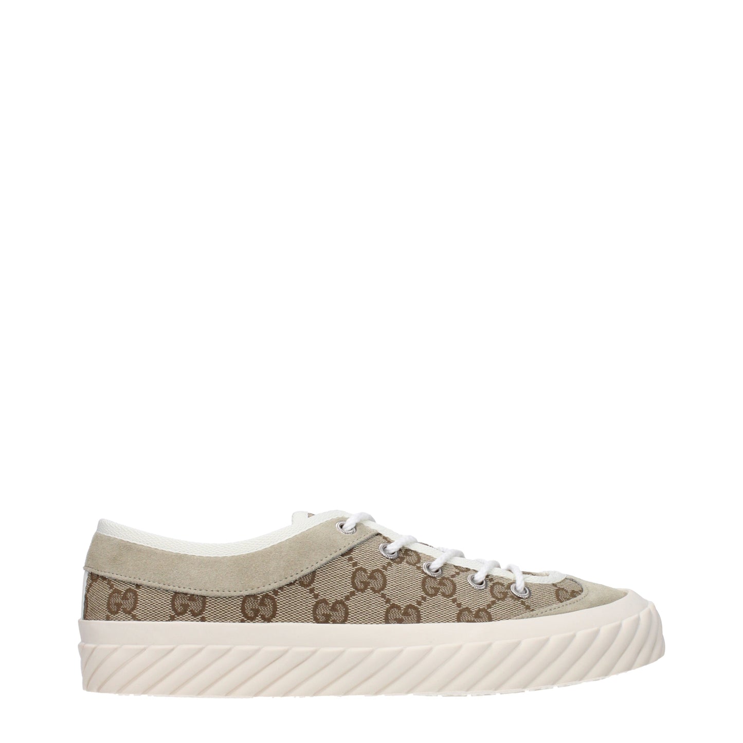 Gucci Men's Sneakers in Fabric  Beige