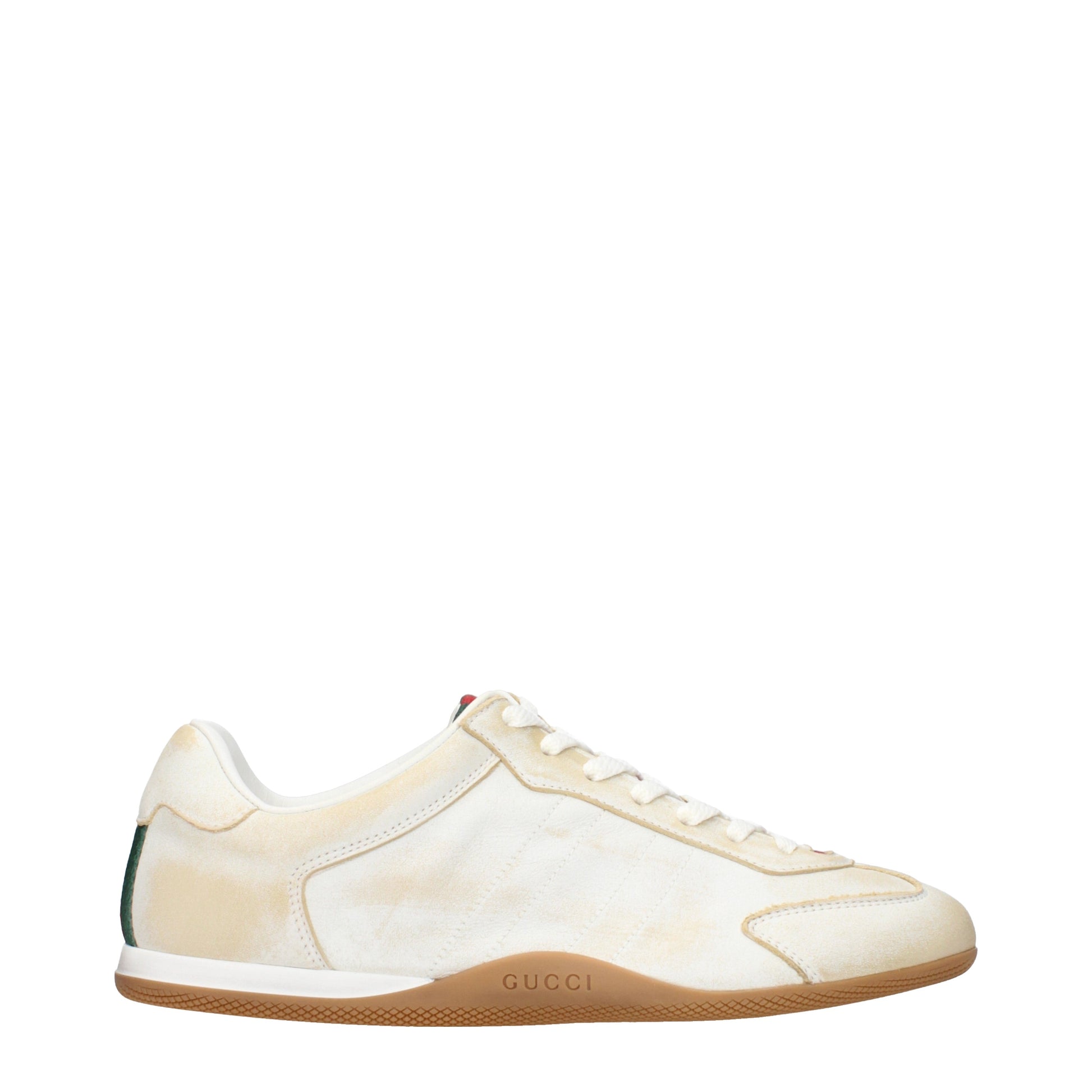 Gucci Sneakers Women Leather Beige/Ivory