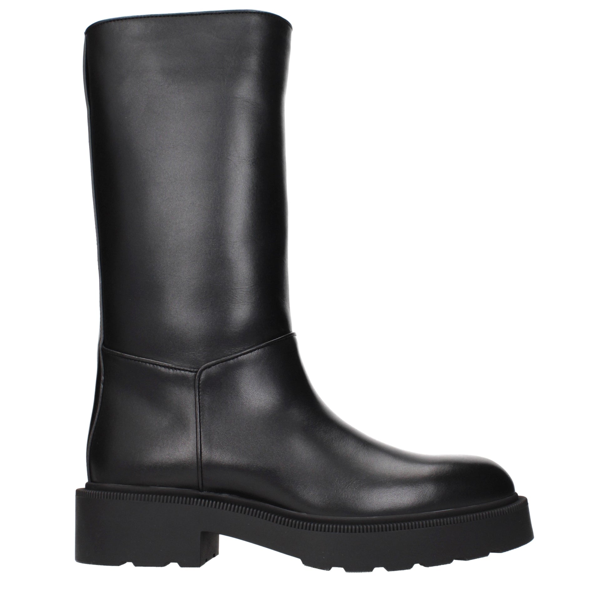 The Row Boots Women Leather Black