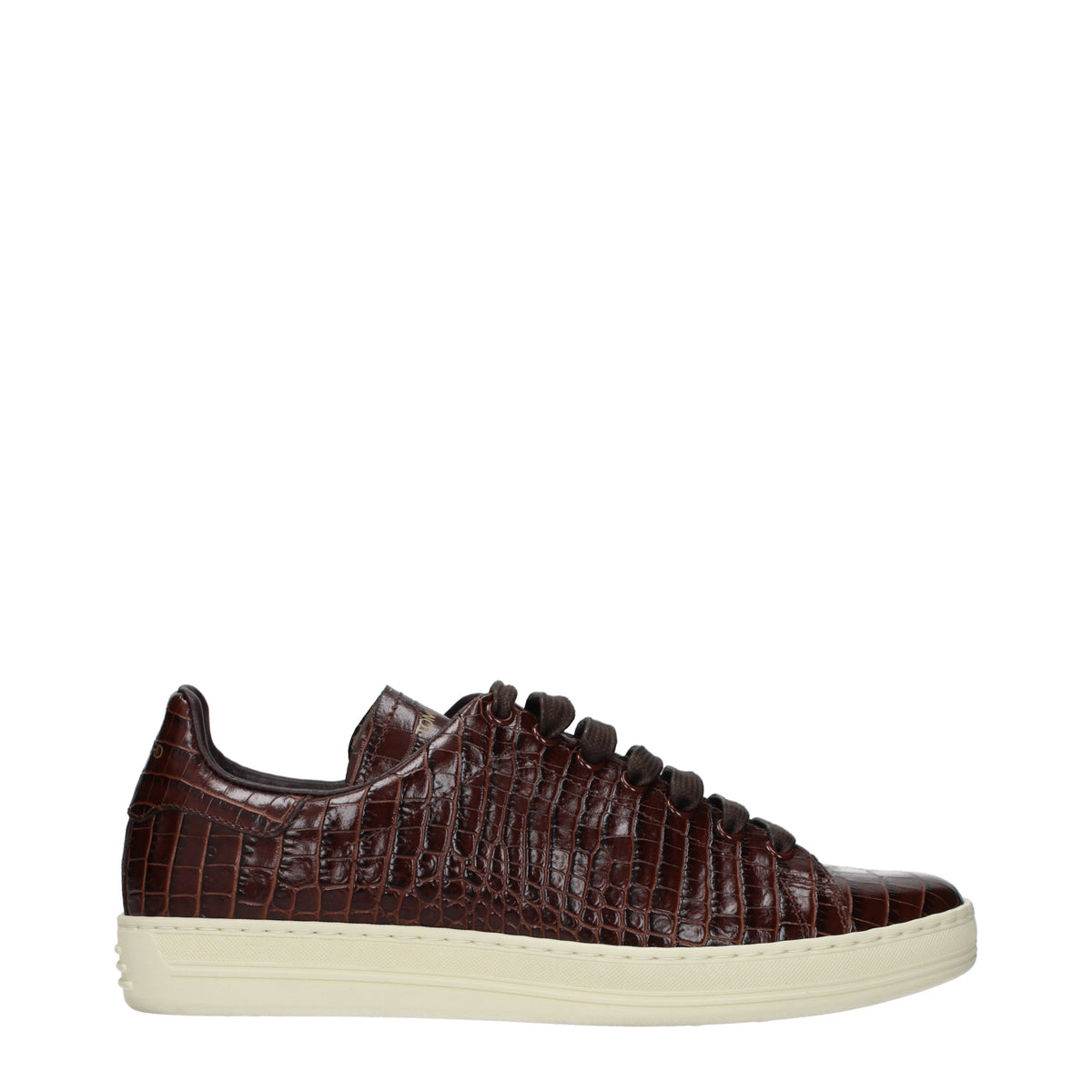 Tom Ford Sneakers Men Leather Brown