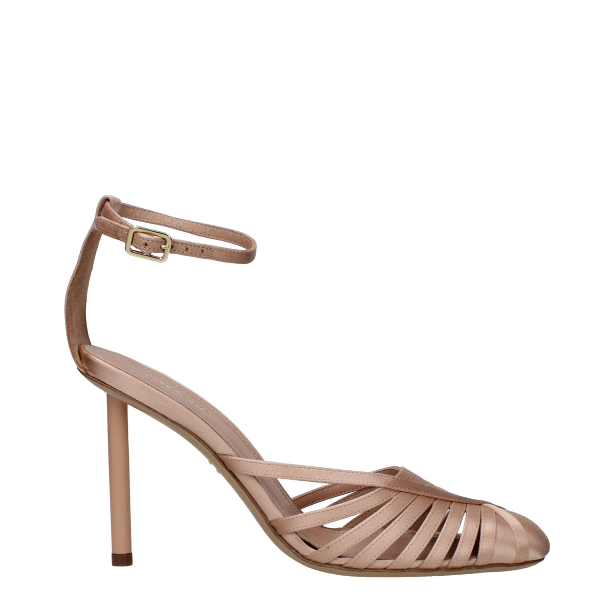 Salvatore Ferragamo Sandals Women Satin Pink/Nude Pink