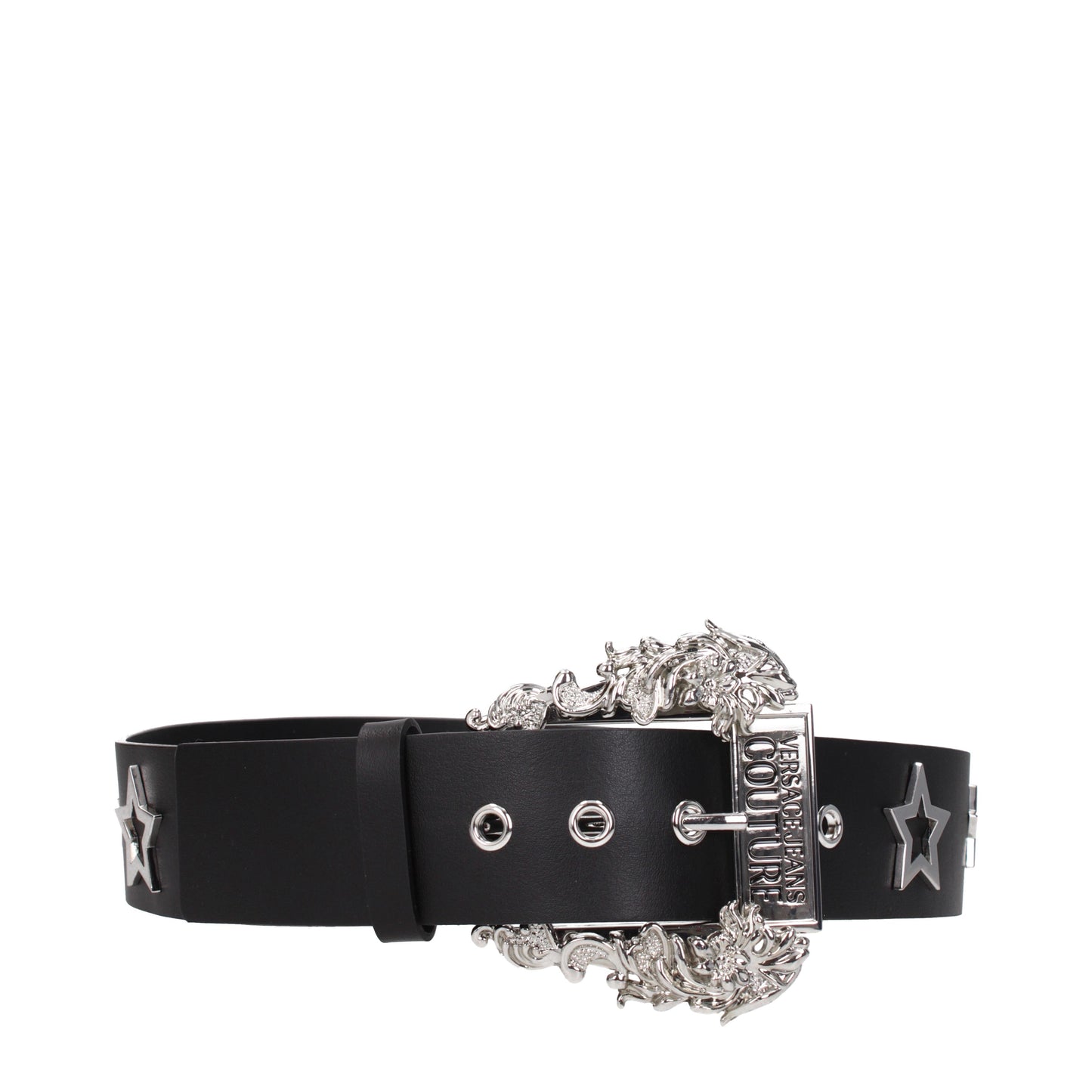 Versace Jeans Belts Women Leather Black