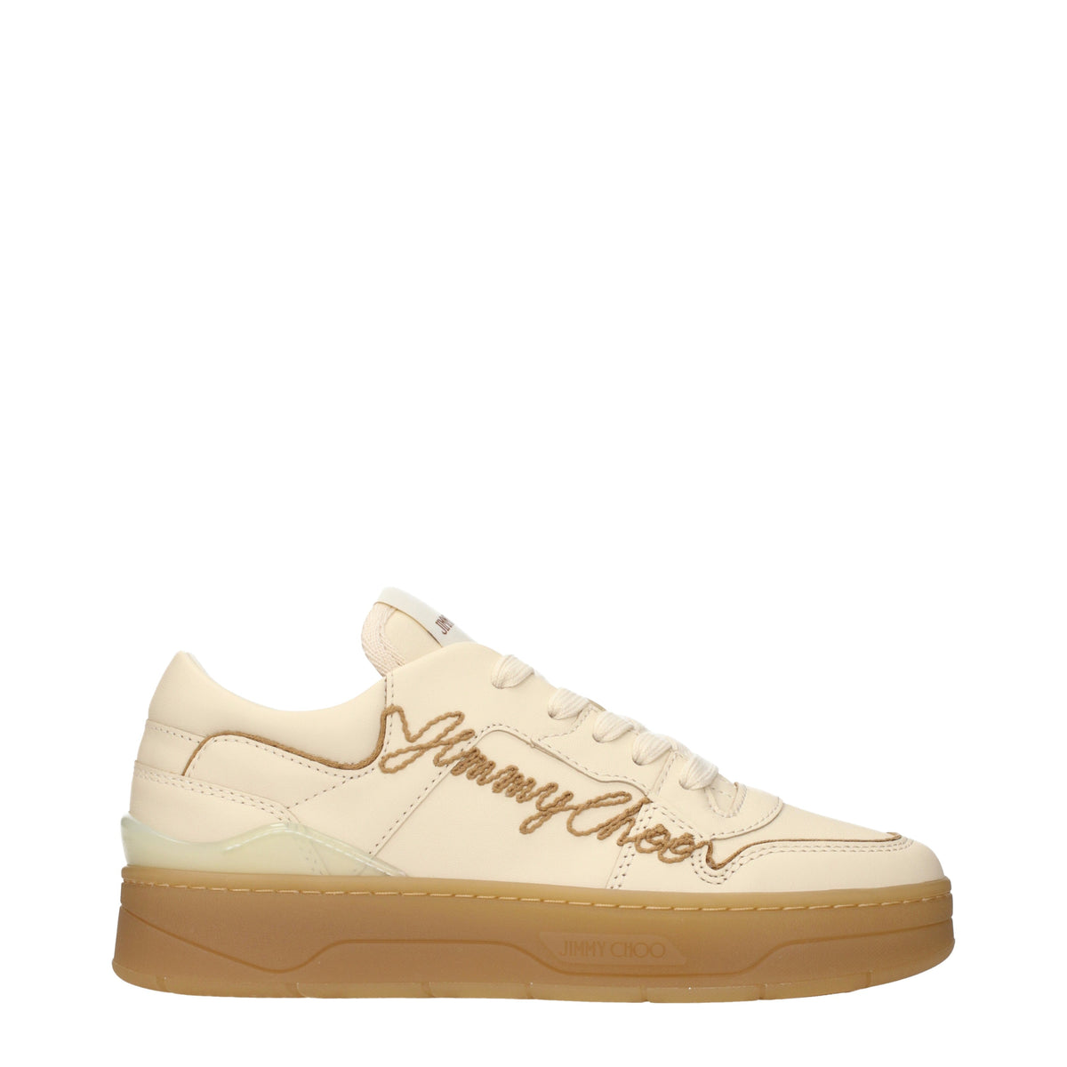 Jimmy Choo Sneakers Women Leather Beige/Ecru