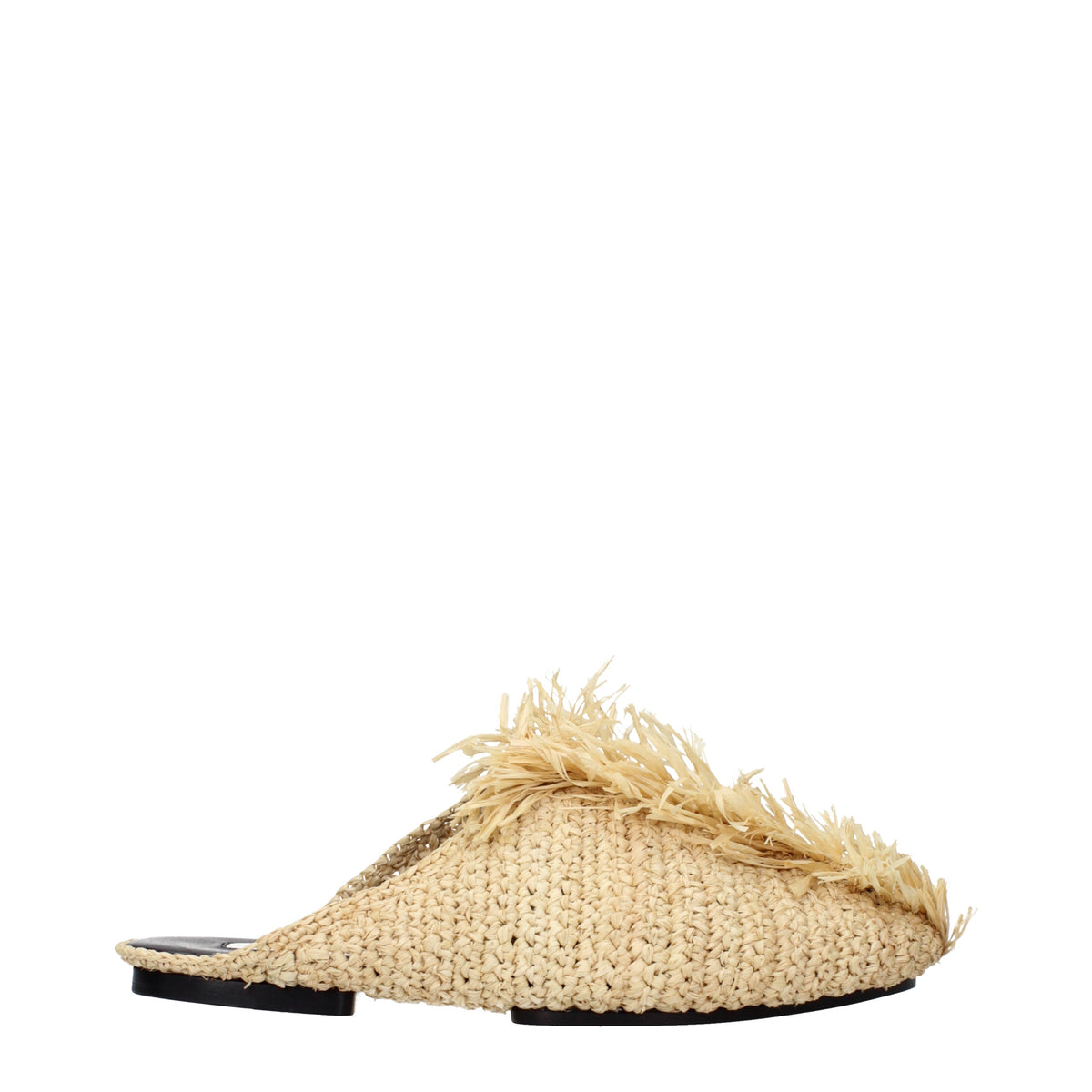 Jil Sander Slippers and Clogs Women Raffia Beige