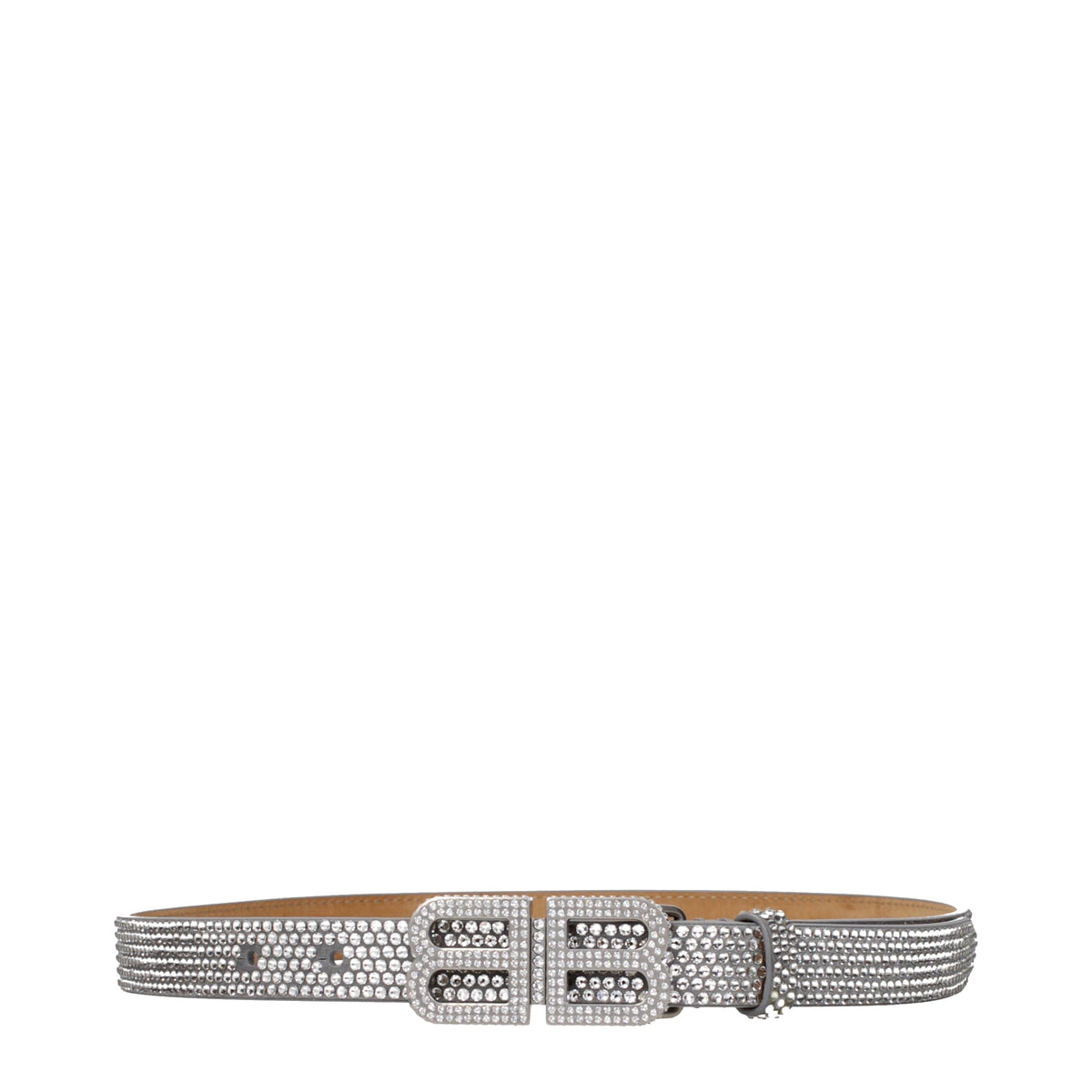 Balenciaga Belts Women Suede Gray/Silver