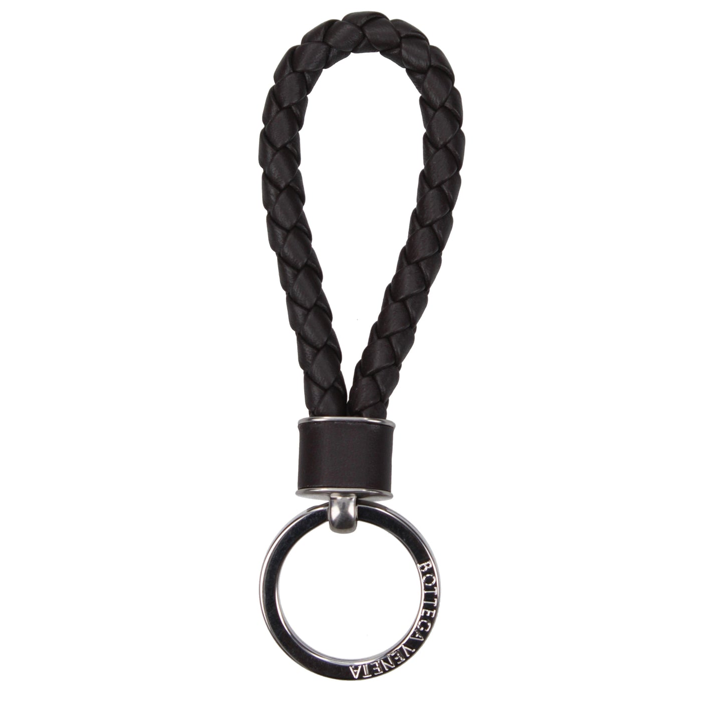 Bottega Veneta Men's Keychain Leather Chocolate