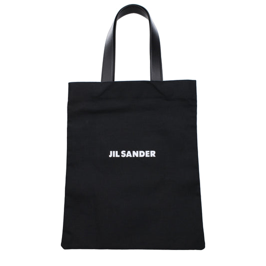 Jil Sander Shoulder Bags Men Linen Black/White