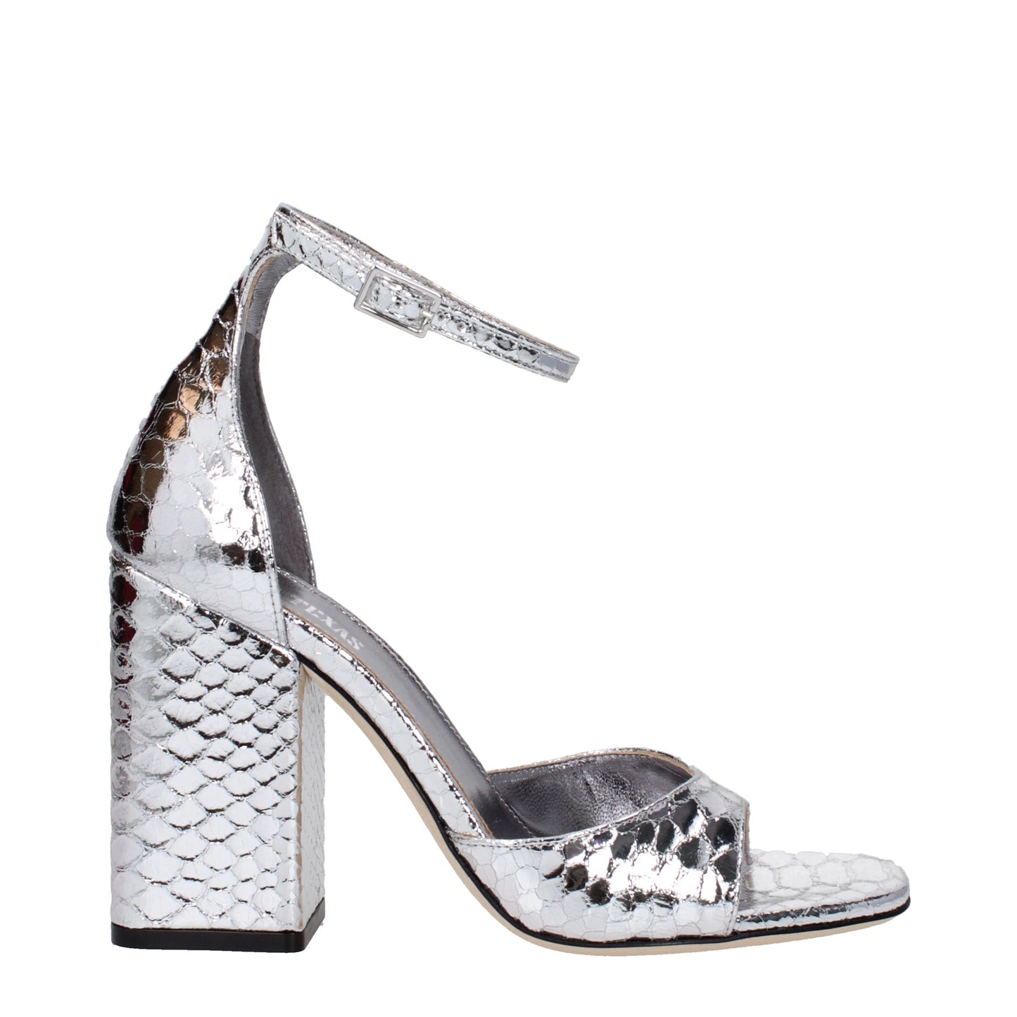 Paris Texas Women's Sandals in Leather Silver