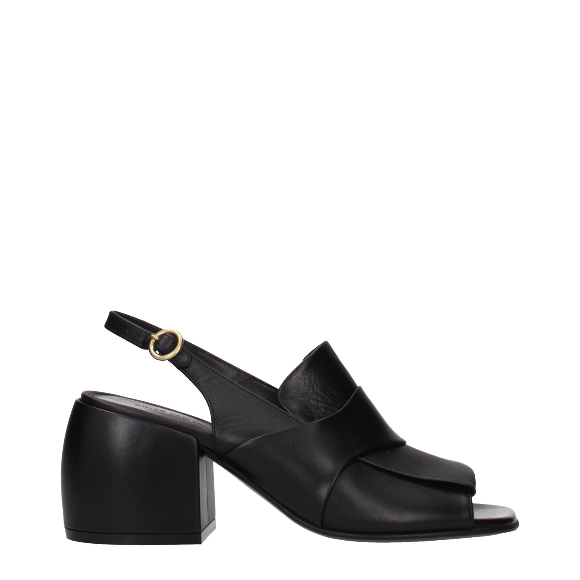Dries van Noten Sandals Women Leather Black