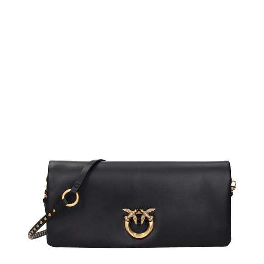 Pinko Clutches Women Leather Black