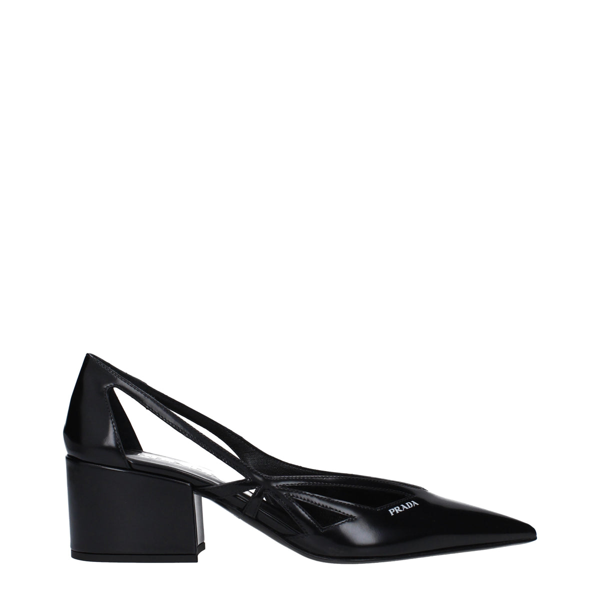 Prada Sandals Women Leather Black