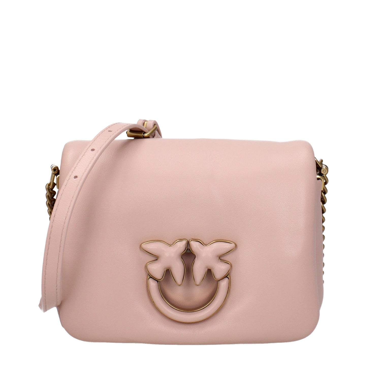 Pinko Crossbody Bags Women Leather Pink/Powder Pink