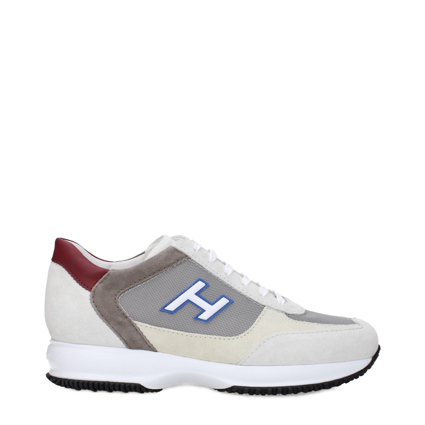 Hogan Men's Sneakers in Suede Beige/Grey