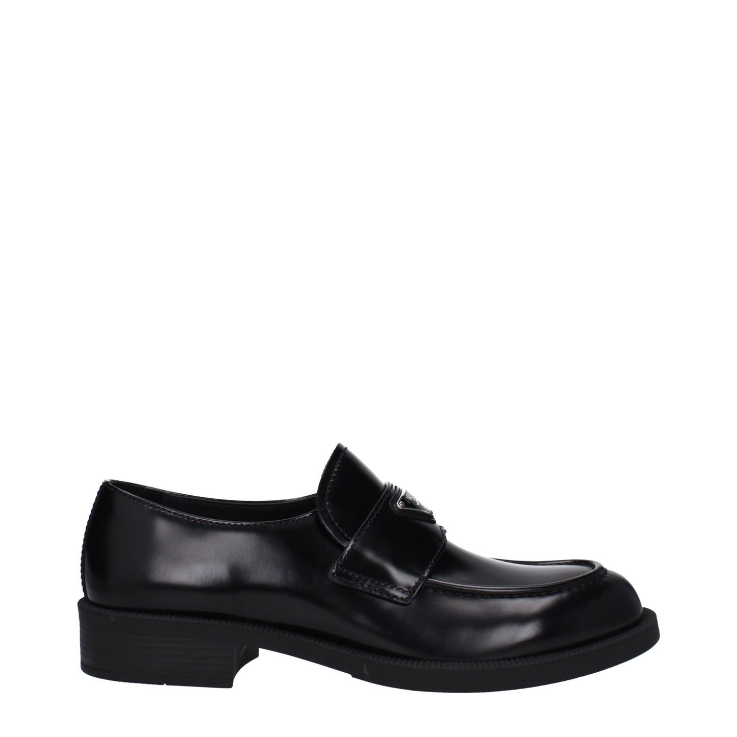 Prada Men's Loafers in Leather Black