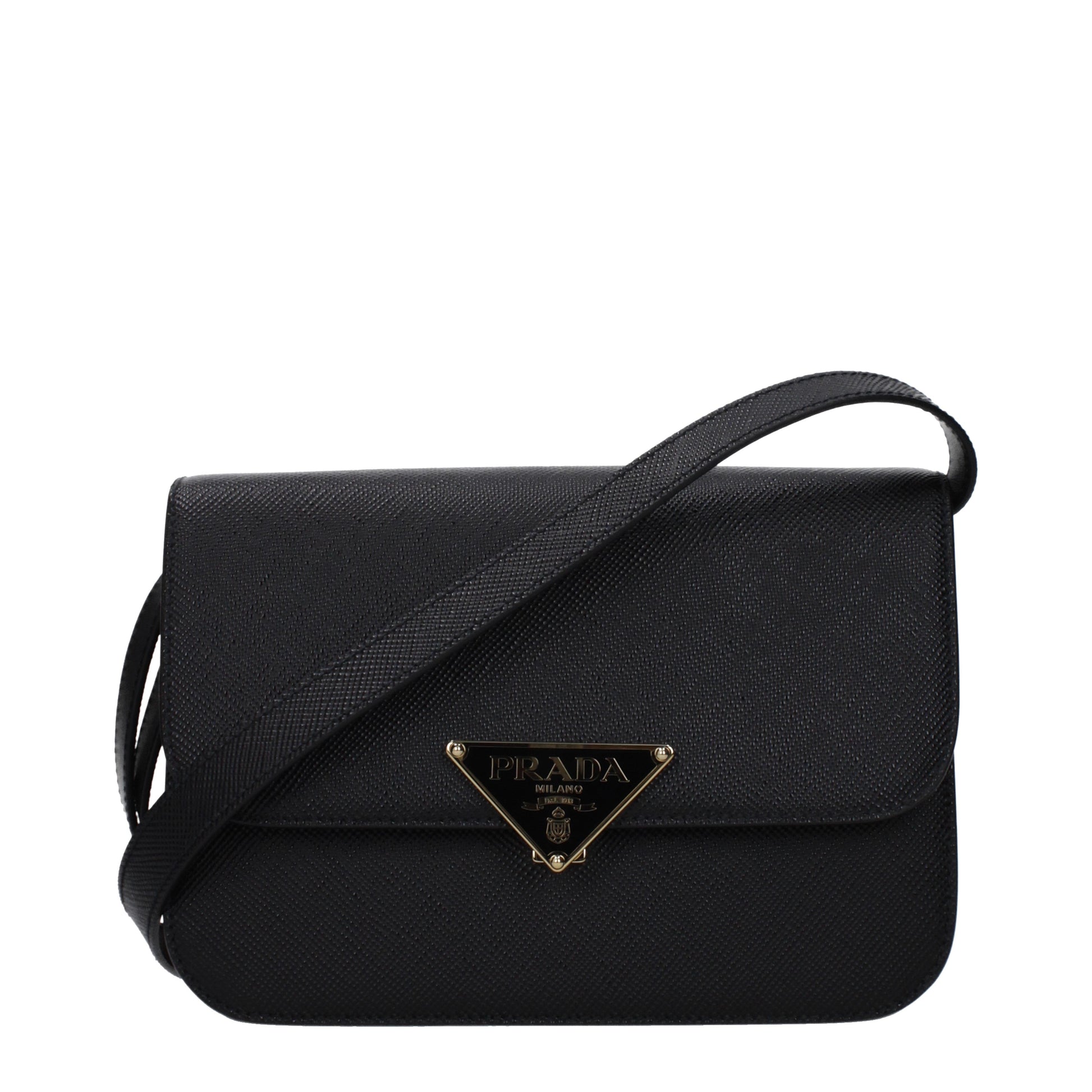 Prada Shoulder Bags Women Leather Black