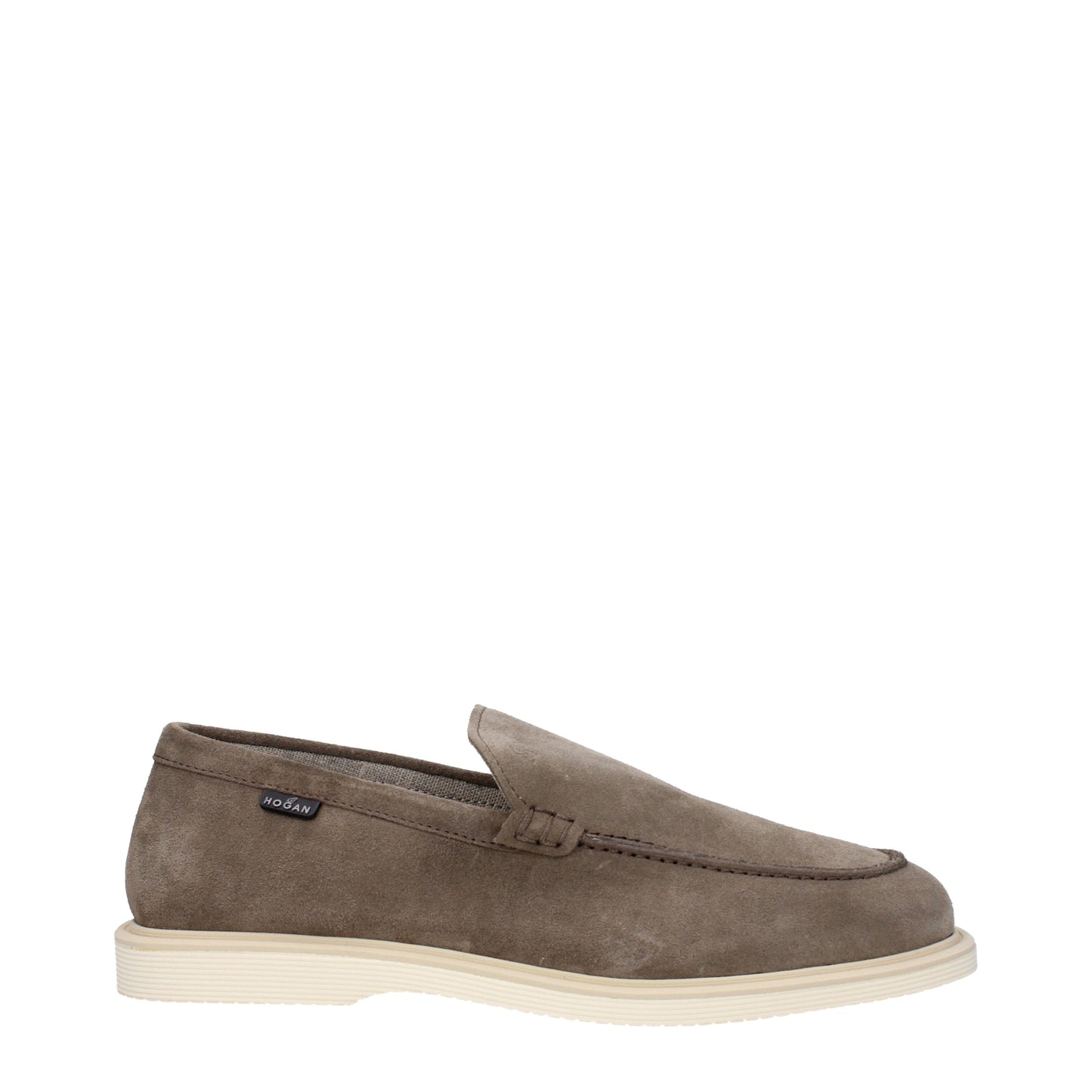 Hogan Men's Loafers in Suede Brown/Swamp